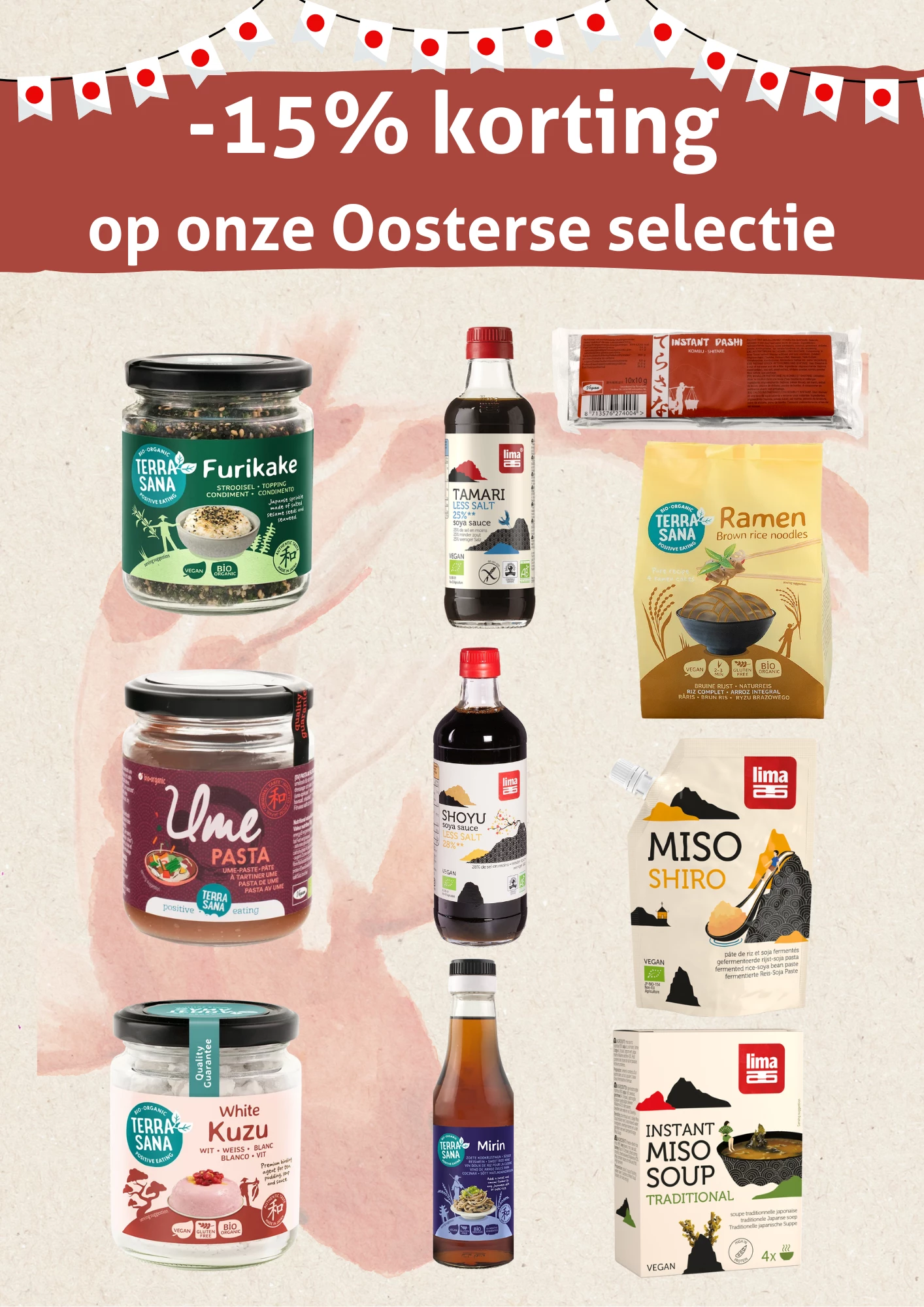 15% Oosterse voeding 