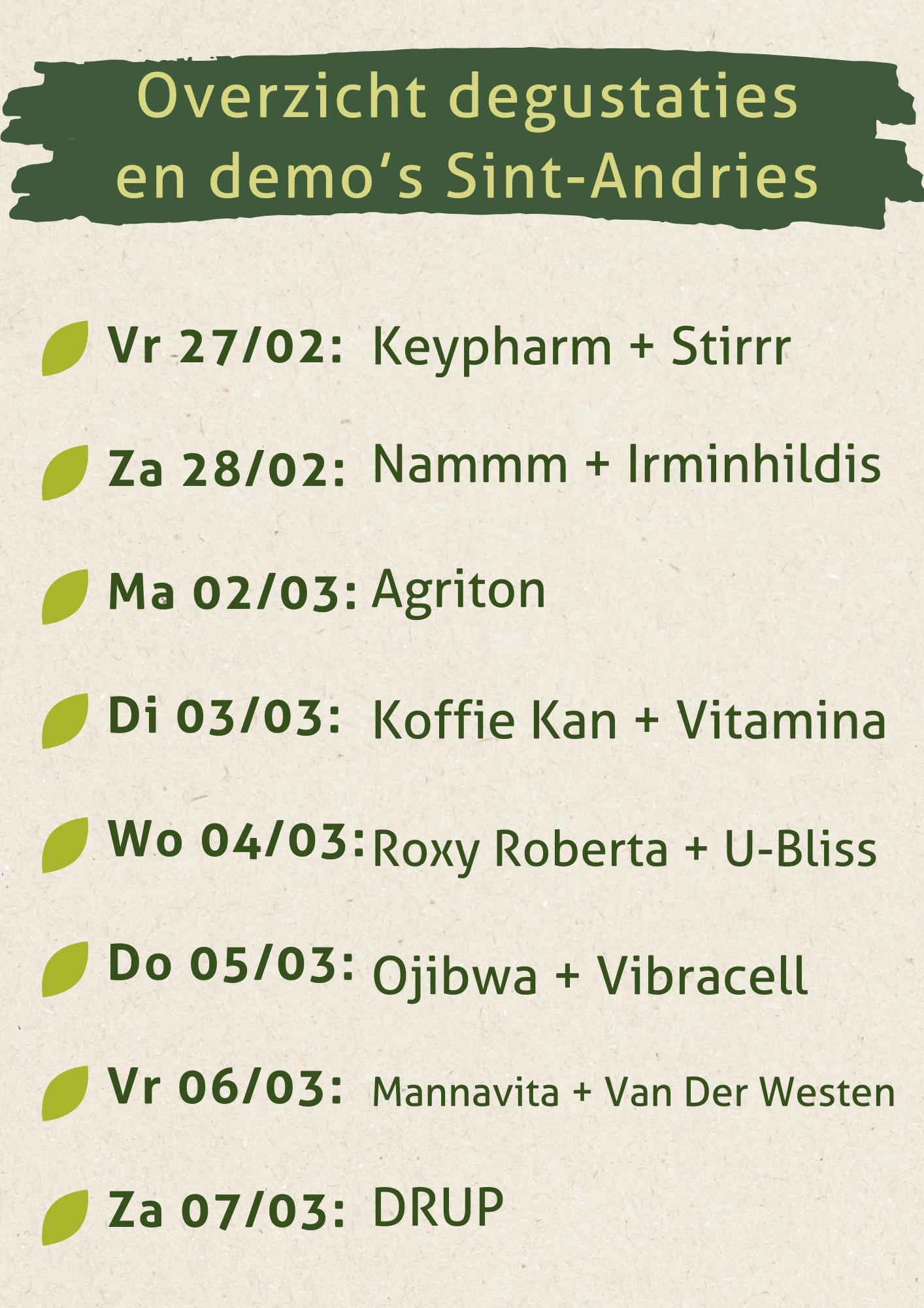 Demo's Opendeurdagen ST-A