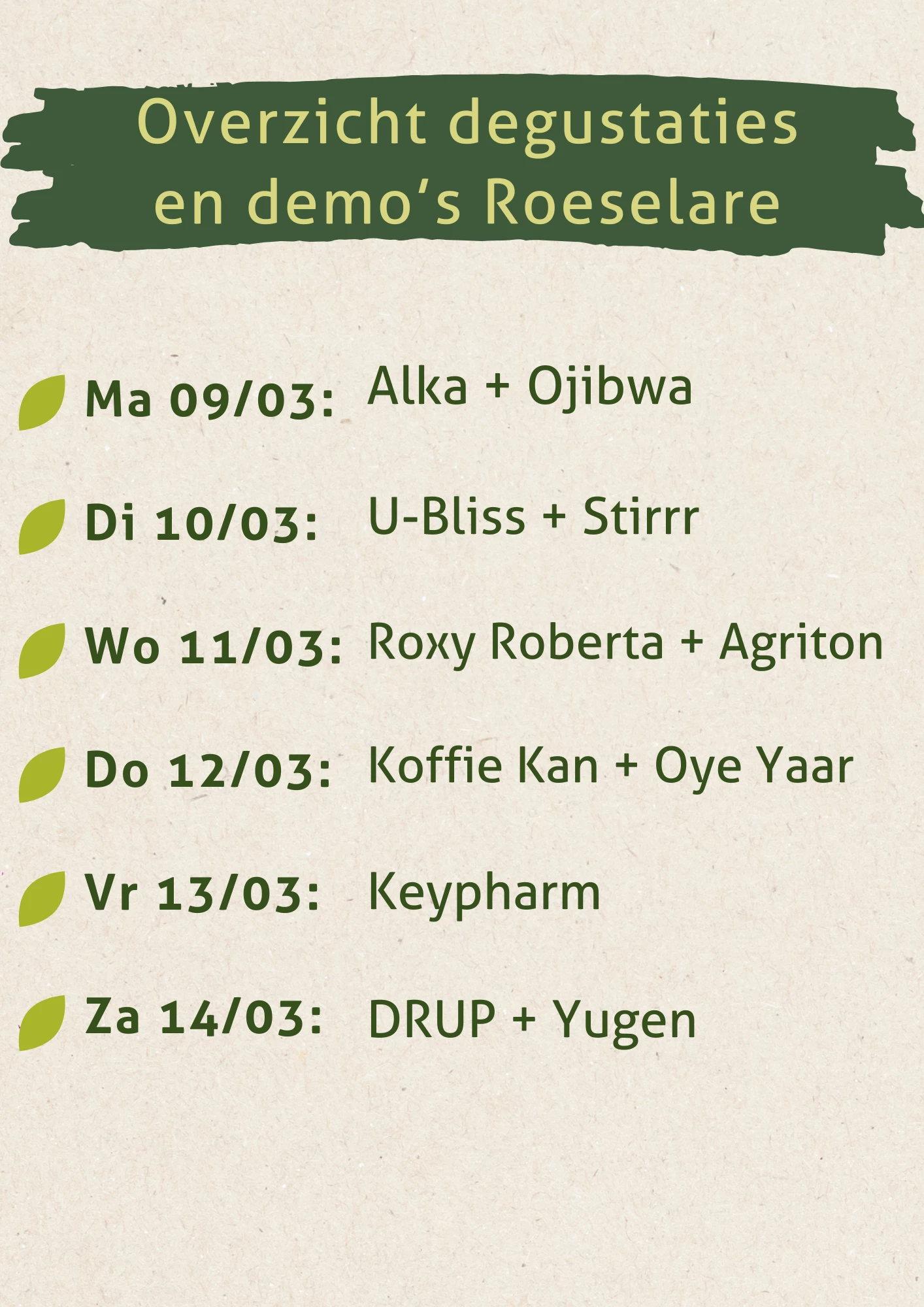 demo's opendeurdagen RSL