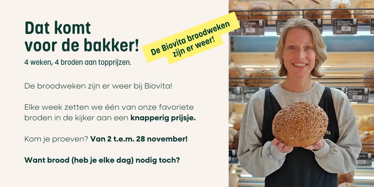 Broodweken actie november Biovita